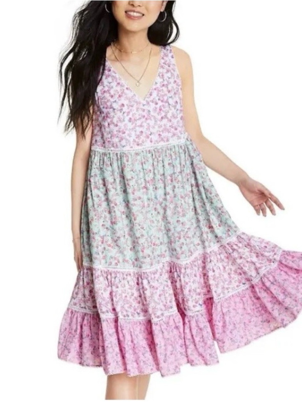 LoveShackFancy x Target Camille Babydoll Dress XS Cottagecore Floral NWT